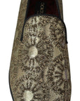 Dolce & Gabbana Gold Bordeaux Loafers Slides Dress Shoes