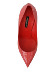 Dolce & Gabbana Elegant Dark Pink Patent Leather Pumps
