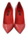 Dolce & Gabbana Elegant Dark Pink Patent Leather Pumps