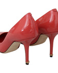 Dolce & Gabbana Elegant Dark Pink Patent Leather Pumps