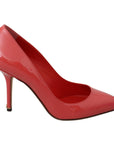 Dolce & Gabbana Elegant Dark Pink Patent Leather Pumps