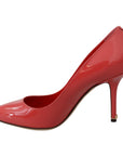 Dolce & Gabbana Elegant Dark Pink Patent Leather Pumps