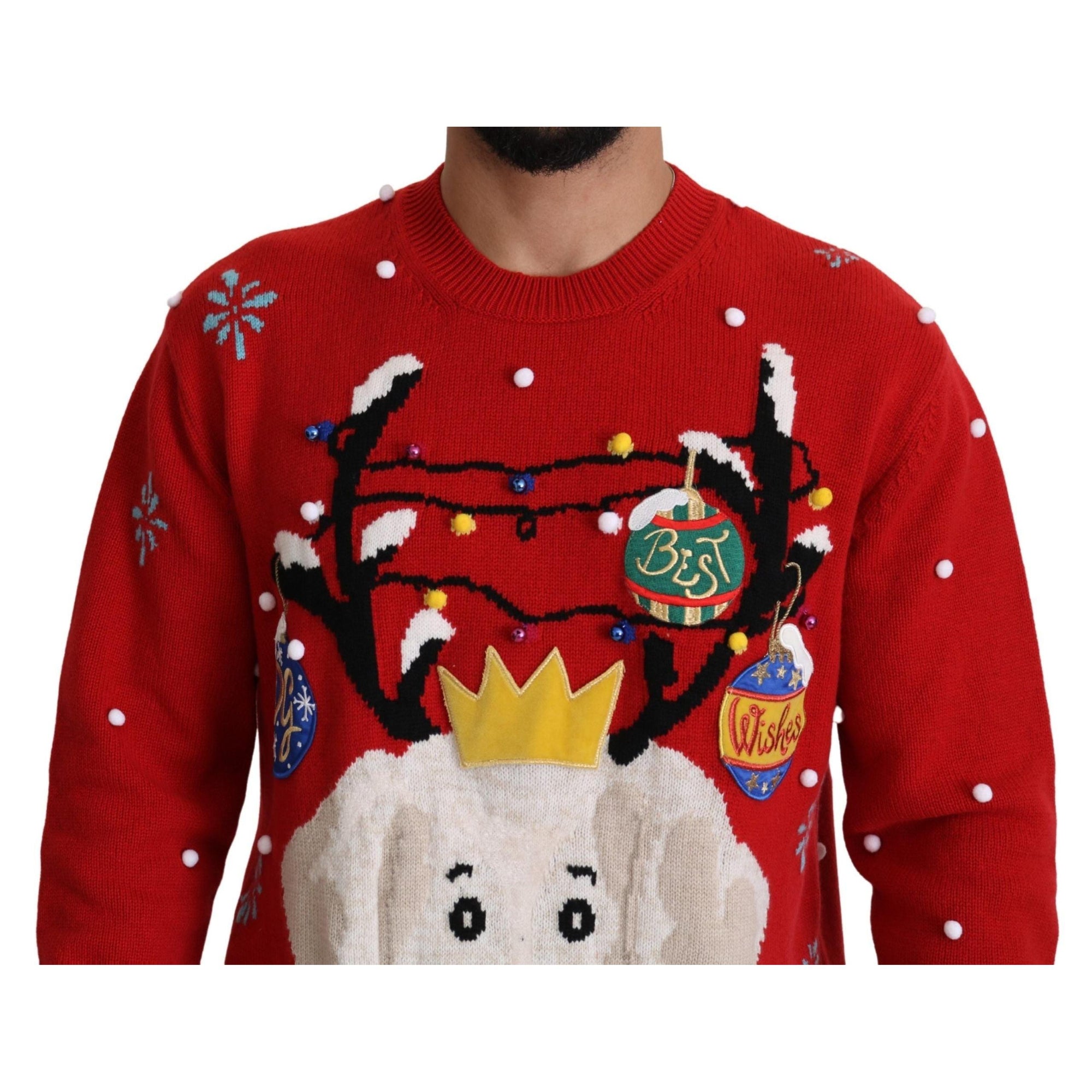 Dolce & Gabbana Elegant Christmas Cashmere Sweater