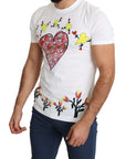Dolce & Gabbana Chic Saint Valentine Print Crew Neck T-Shirt