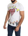 Dolce & Gabbana Chic Saint Valentine Print Crew Neck T-Shirt