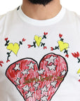 Dolce & Gabbana Chic Saint Valentine Print Crew Neck T-Shirt
