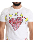Dolce & Gabbana Chic Saint Valentine Print Crew Neck T-Shirt