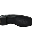 Dolce & Gabbana Elegant Black Leather Derby Shoes
