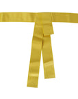 Dolce & Gabbana Chic Silk Yellow Women's Elegant Belt