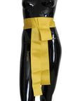 Dolce & Gabbana Chic Silk Yellow Women's Elegant Belt