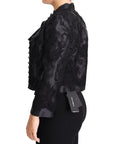 Dolce & Gabbana Embroidered Silk Blend Foliage Jacket