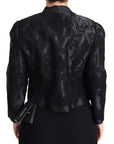 Dolce & Gabbana Embroidered Silk Blend Foliage Jacket