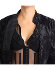 Dolce & Gabbana Embroidered Silk Blend Foliage Jacket