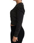 Dolce & Gabbana Elegant Cropped Sweater with Logo Detail