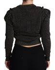 Dolce & Gabbana Elegant Cropped Sweater with Logo Detail