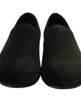 Dolce & Gabbana Elegant Green Velvet Loafers