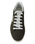 Dolce & Gabbana Sleek White Leather Low Top Sneakers