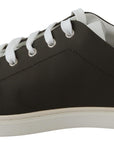 Dolce & Gabbana Sleek White Leather Low Top Sneakers