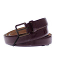Dolce & Gabbana Elegant Purple Leather Belt