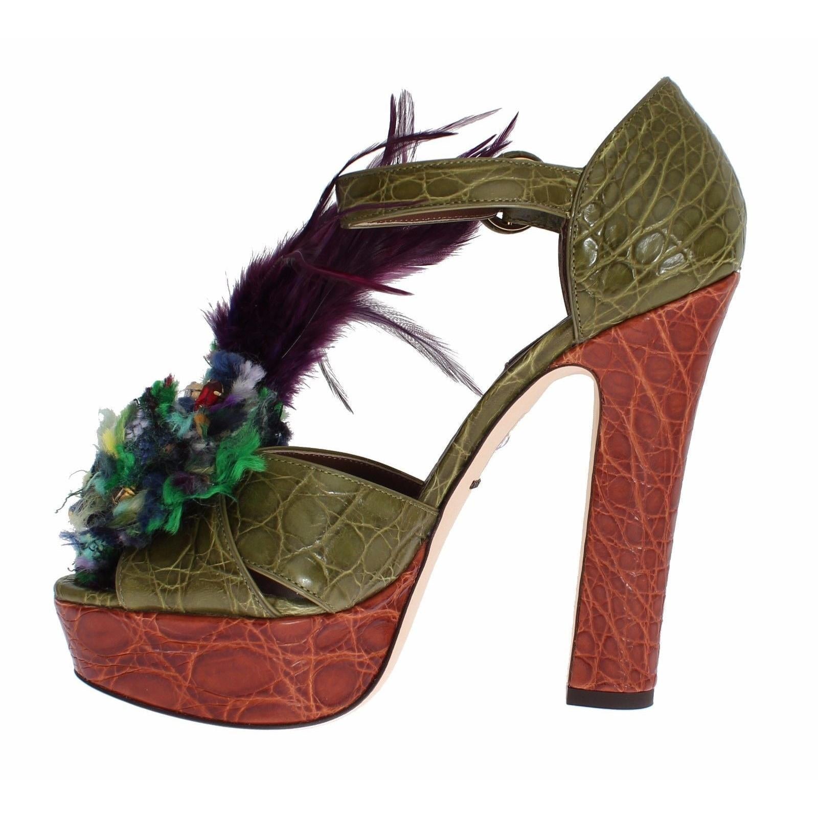 Dolce & Gabbana Crystal Enchanted Ankle Strap Sandals