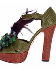 Dolce & Gabbana Crystal Enchanted Ankle Strap Sandals