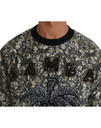 Dolce & Gabbana Samba Jacquard Palm Crewneck Sweater