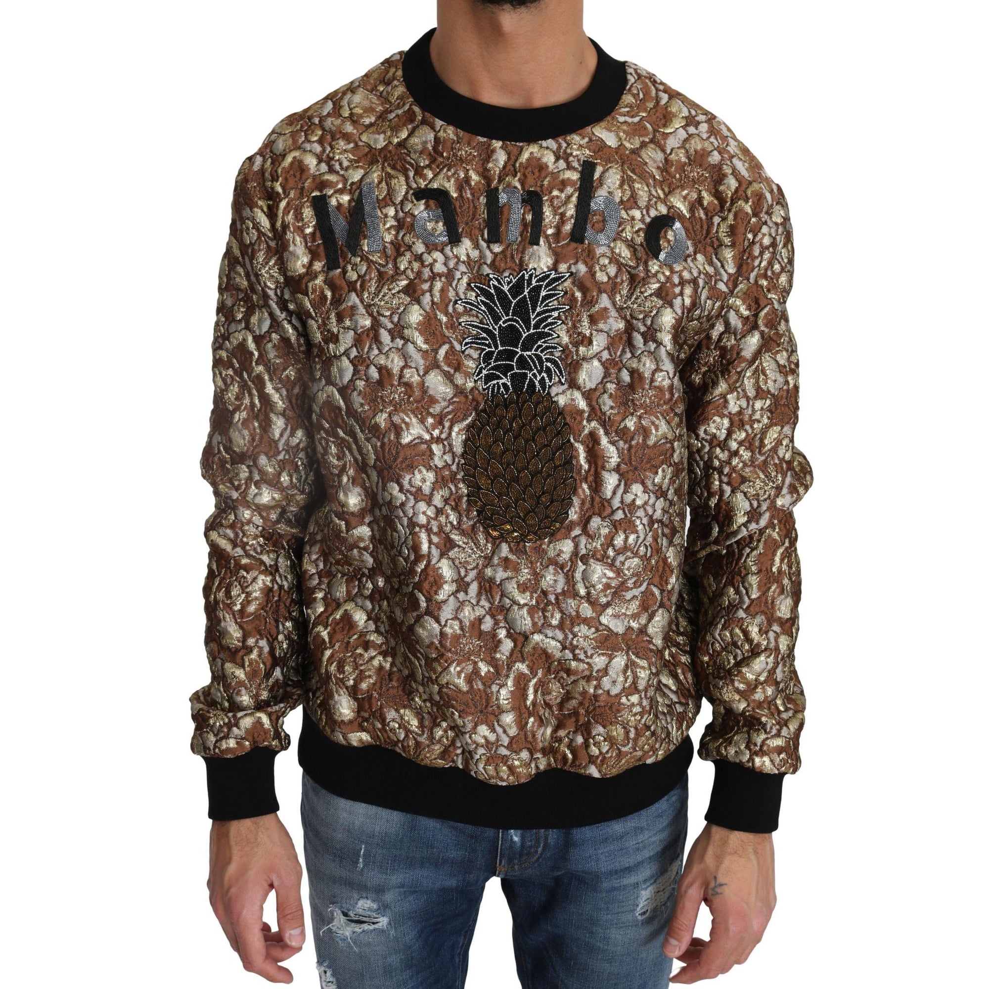 Dolce & Gabbana Opulent Multicolor Crewneck Sweater