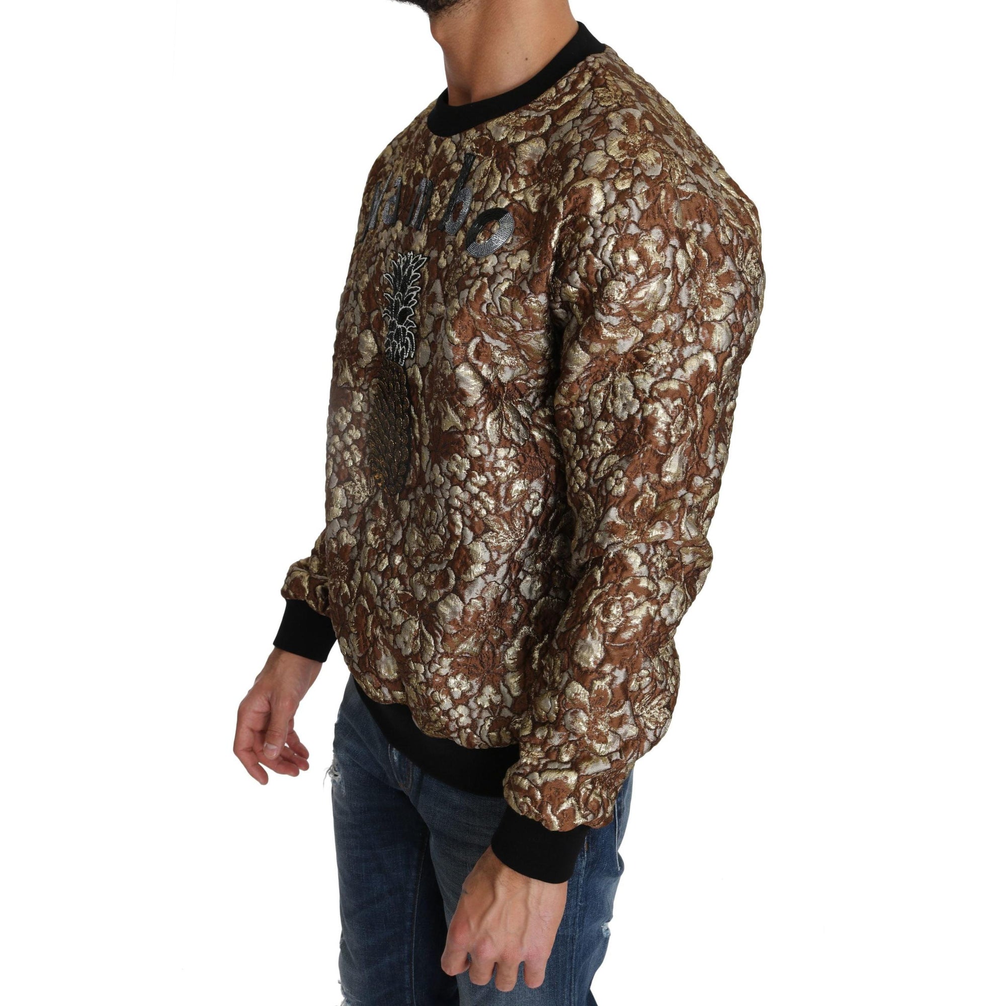 Dolce & Gabbana Opulent Multicolor Crewneck Sweater