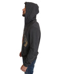 Dolce & Gabbana Gray Crystal Heart Gun Motif Sweater