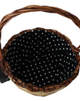 Dolce & Gabbana Chic Beige Wicker Basket Tote Bag