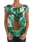 Dolce & Gabbana Elegant Sequined Pineapple Blouse