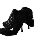 Dolce & Gabbana Elegant Black Stretch Sock Pumps