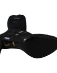 Dolce & Gabbana Elegant Black Stretch Sock Pumps