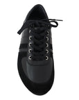 Dolce & Gabbana Elegant Black Leather Sport Sneakers