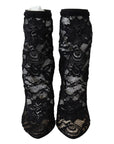 Dolce & Gabbana Black Lace Taormina Pumps Elegance Unleashed
