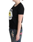 Chic Moschino Cotton Tee with Milano Print