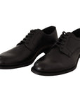Dolce & Gabbana Elegant Black Derby Formal Shoes