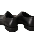 Dolce & Gabbana Elegant Black Derby Formal Shoes