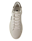 Dolce & Gabbana Chic White Leather Sneakers for Men