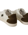 Dolce & Gabbana Chic White Leather Sneakers for Men
