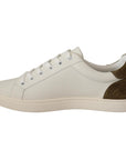 Dolce & Gabbana Chic White Leather Sneakers for Men