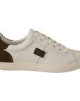Dolce & Gabbana Chic White Leather Sneakers for Men