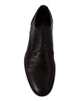 Dolce & Gabbana Elegant Black Derby Oxford Wingtips