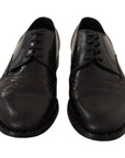 Dolce & Gabbana Elegant Black Derby Oxford Wingtips