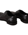 Dolce & Gabbana Elegant Black Derby Oxford Wingtips