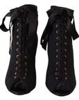 Dolce & Gabbana Elegant Ankle Open Toe Heel Boots