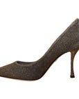 Dolce & Gabbana Elegant Silver Heels Pumps Classic