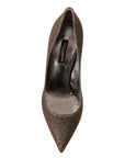Dolce & Gabbana Elegant Silver Heels Pumps Classic
