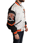 Dolce & Gabbana Regal Lion Bomber Jacket in White