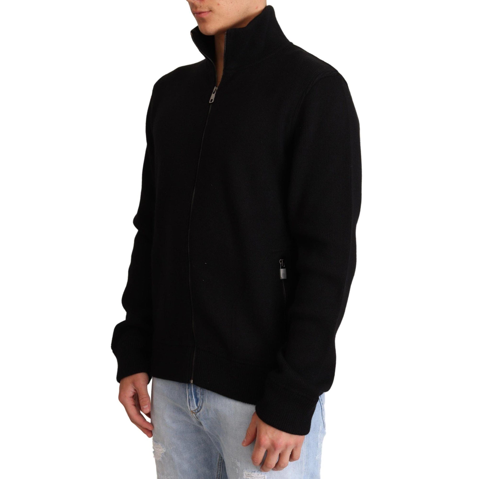 Dolce & Gabbana Elegant High Neck Cashmere Blend Sweater